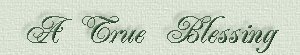 A True Blessing ~ Pamela Lawson